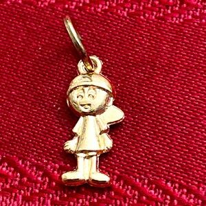 5/$10❤️❤️❤️NEW ROSE GOLD TONED ALLOY BOY CHARM PENDANT